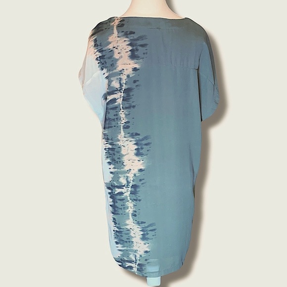 Vero Moda Grey Black Pink Midi Dress Light Weight Y2K Size Medium Resort wear - Picture 8 of 8